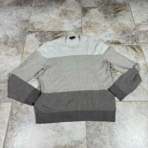 Banana Republic Sweater Luxury Cashmere Blend Mens Large Beige Crew Neck